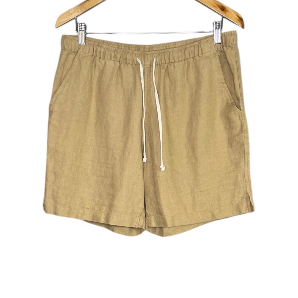 Alex Crane Men's Bo Linen Shorts Pull On NWT
